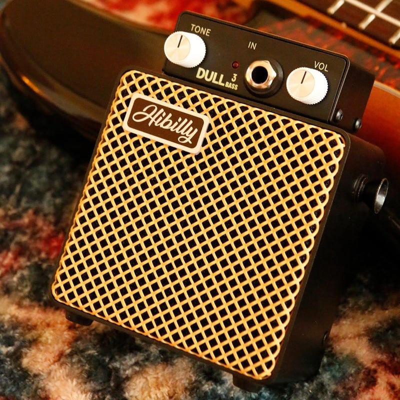 HiBilly Dull3 Full-Metal Mini Bass Amplifier, Rechargeable 3W Pocket Micro Amp with Clean/Overdrive/Distortion Modes, 3" Speaker, 1200mAh Battery - Image 5